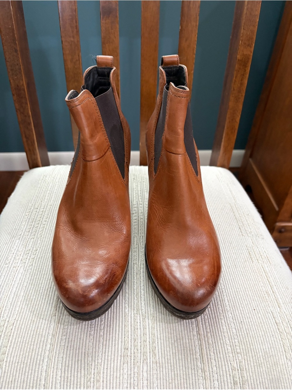 Paul Green slip on leather ankle boots